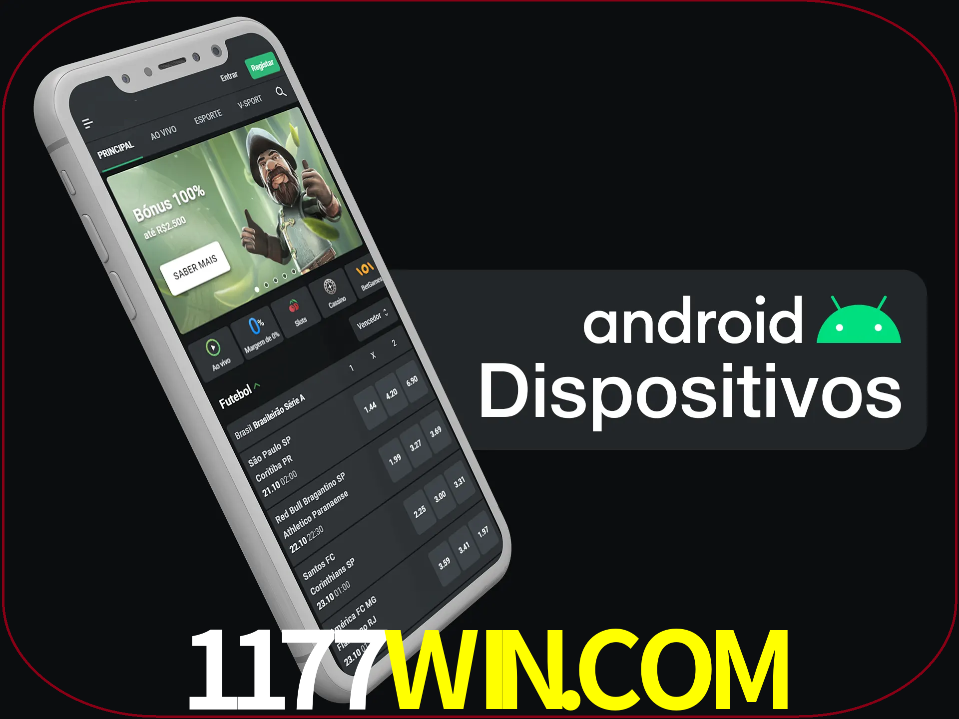 O aplicativo suporta a maioria de todos os dispositivos Android.