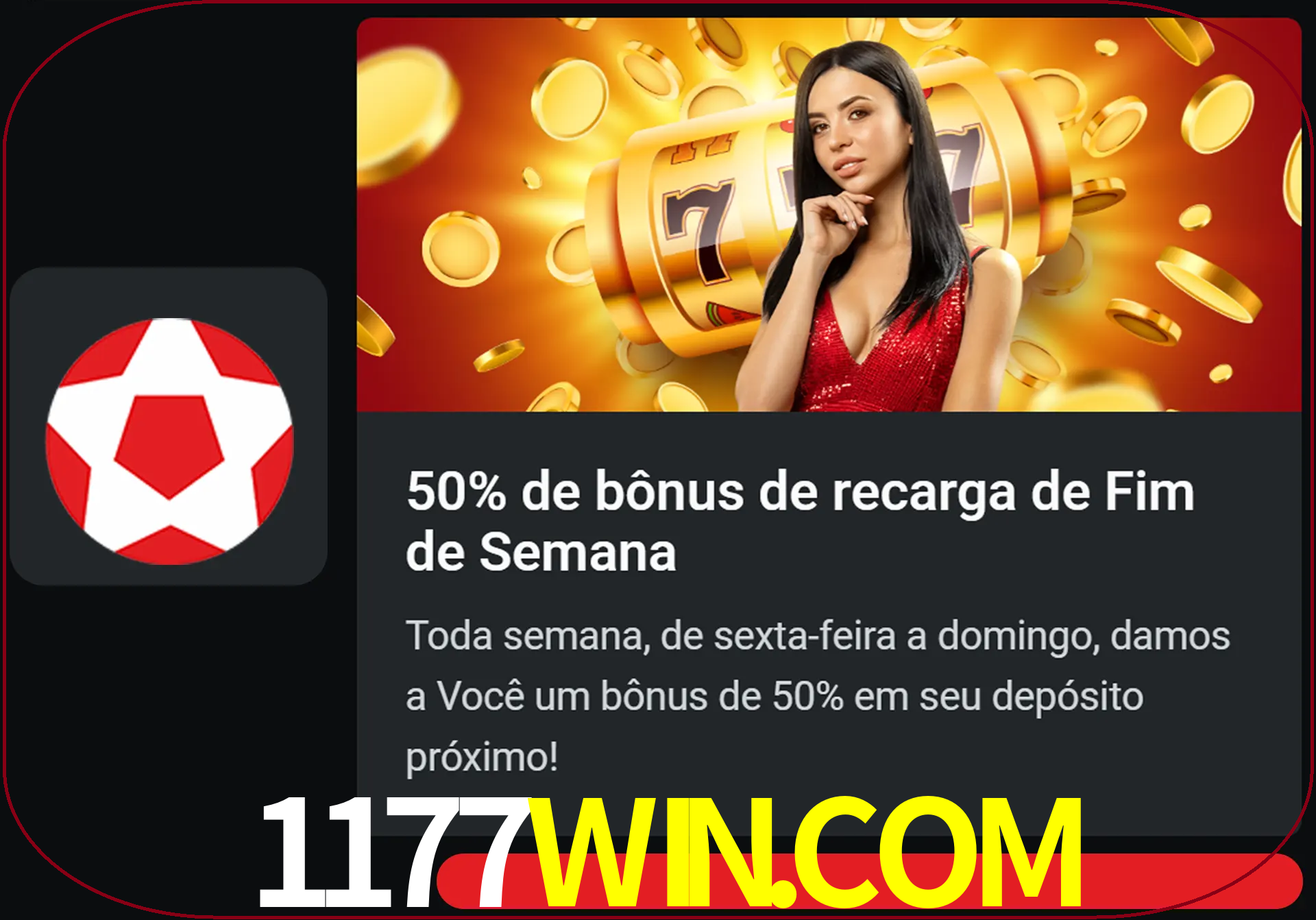 Volte a cada semana para receber novos bônus em dinheiro.