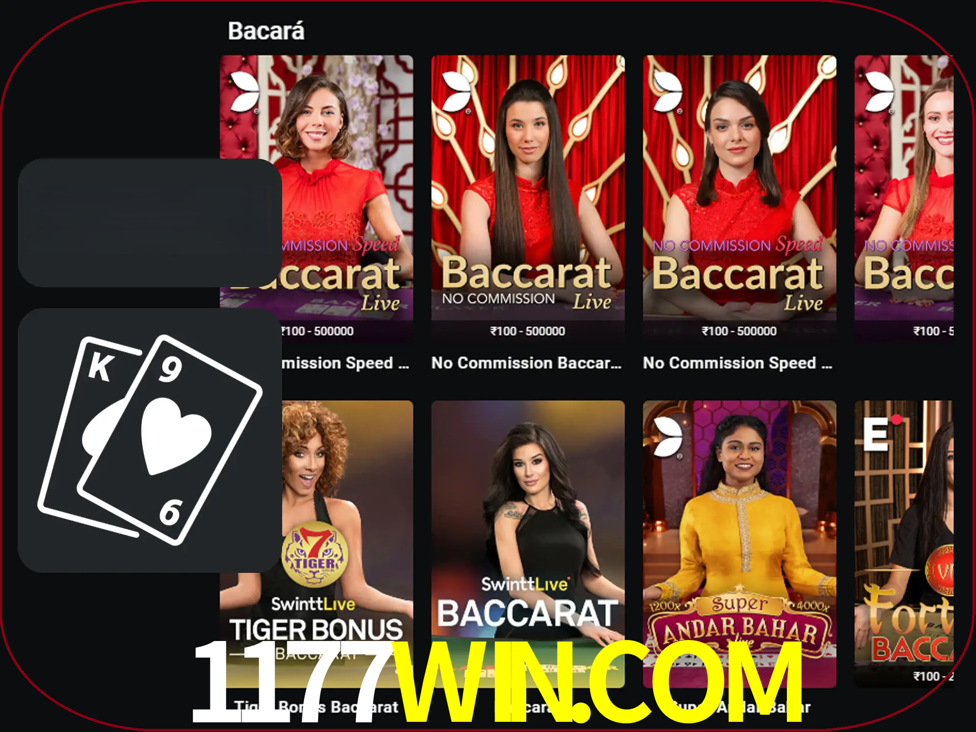 Ganhe muito dinheiro jogando jogos de bacará.