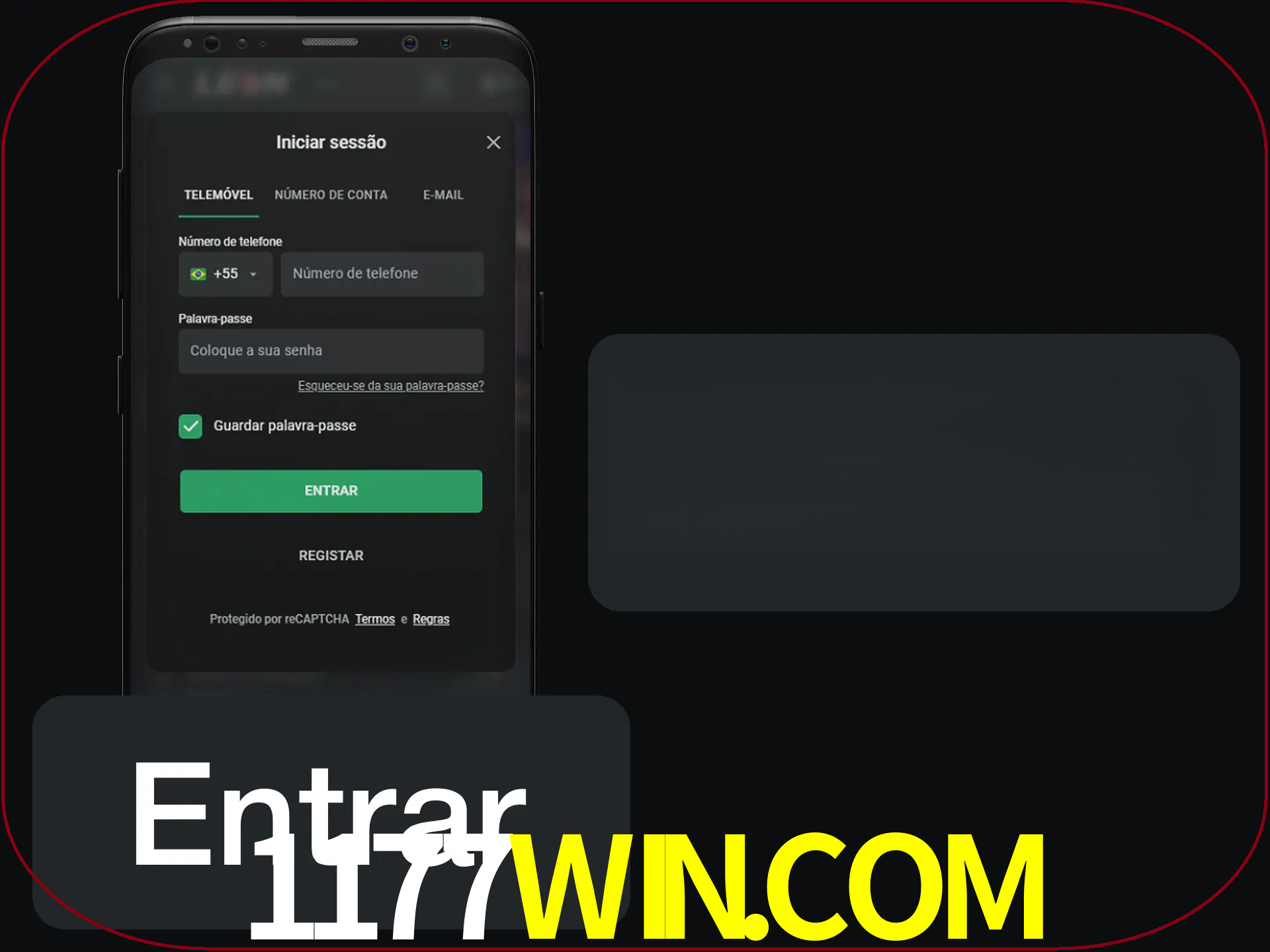Faça o login para começar a apostar e jogar no cassino.